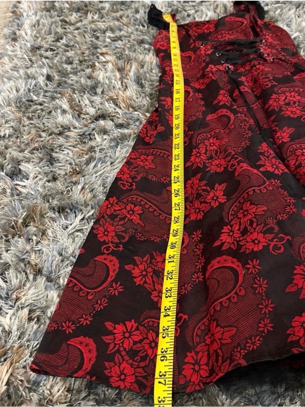 NWOT Hearts & Roses UK Red Black Valentines Day Dress Size 6 - Picture 10 of 10